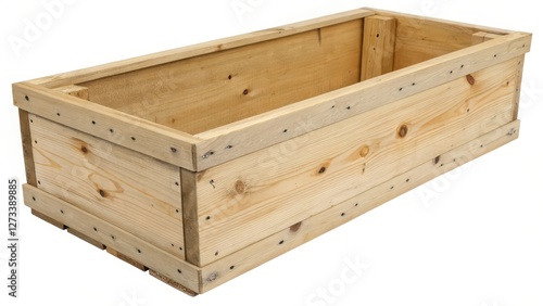 Wallpaper Mural Wooden Crate on White Background Torontodigital.ca