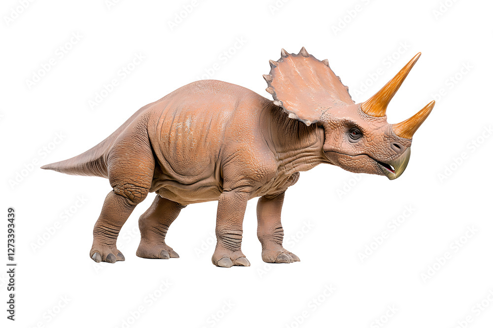 Fototapeta premium Dino triceratops isolated on white background