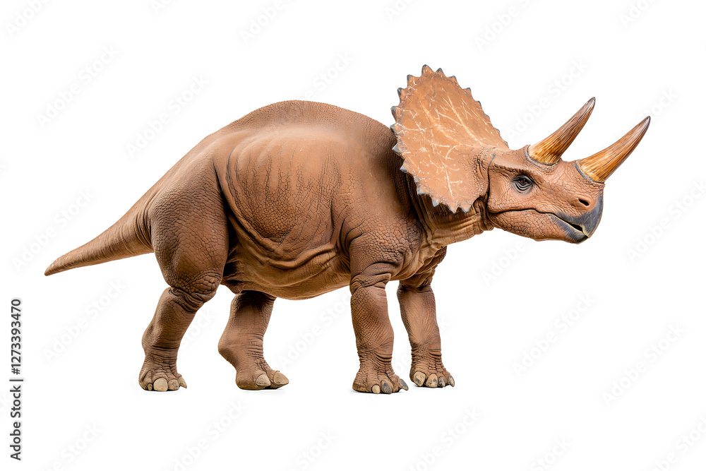 Fototapeta premium Dino triceratops isolated on white background