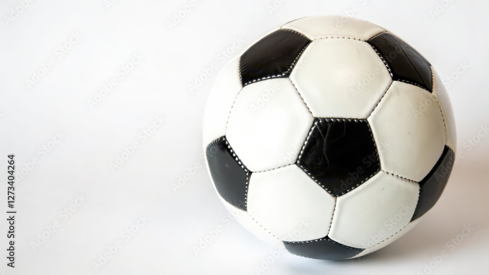Fototapeta premium Soccer Ball on White Background