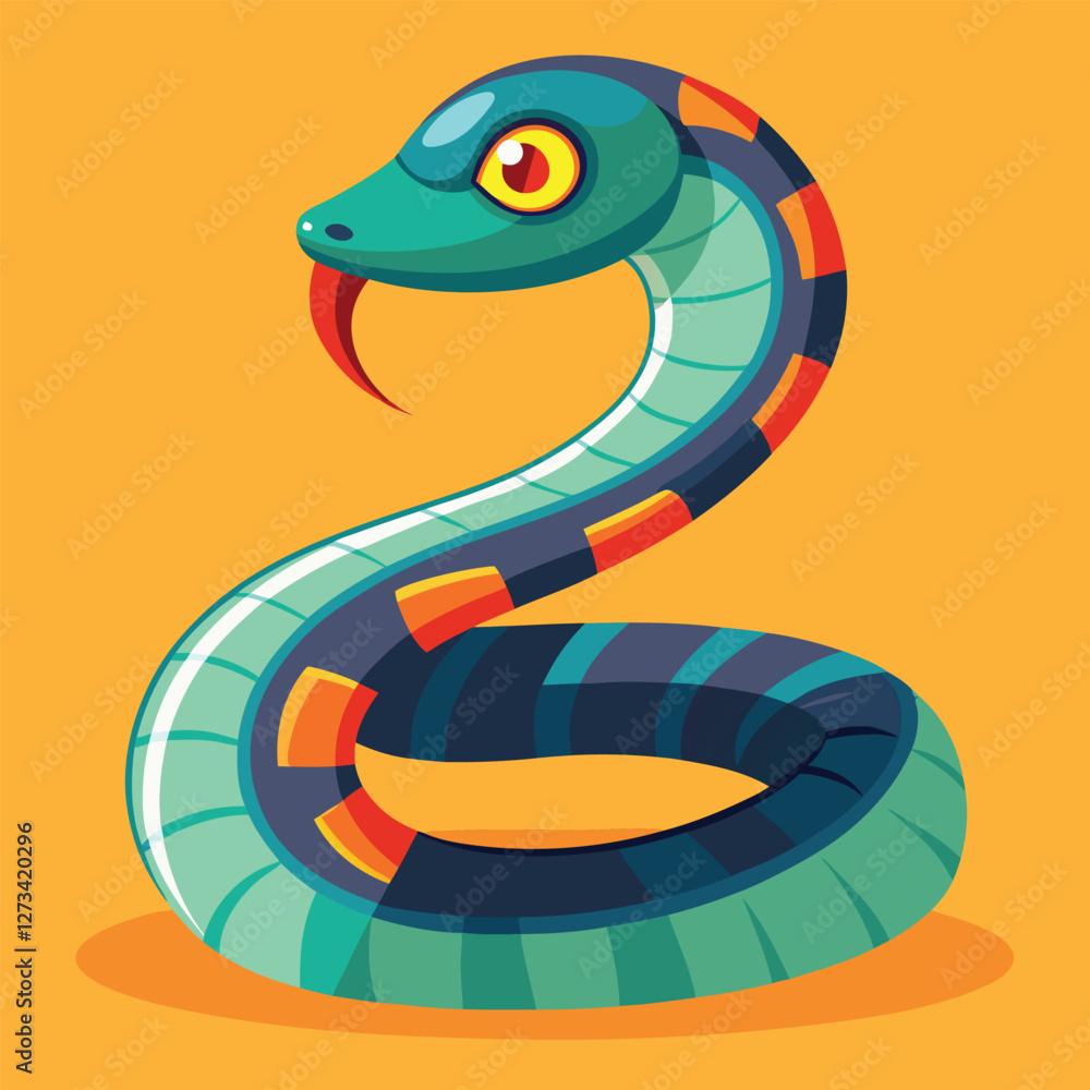 Naklejka premium snake vector
