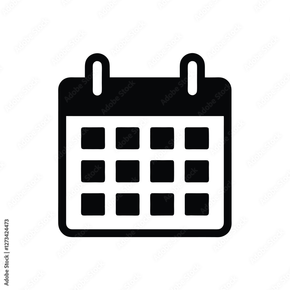 Calendar icon. Schedule symbol. Calendar planner icon. Reminder organizer event sign. Vector illustration Calendar icon. Schedule symbol. Calendar planner icon. Reminder organizer event sign. Vector illustration