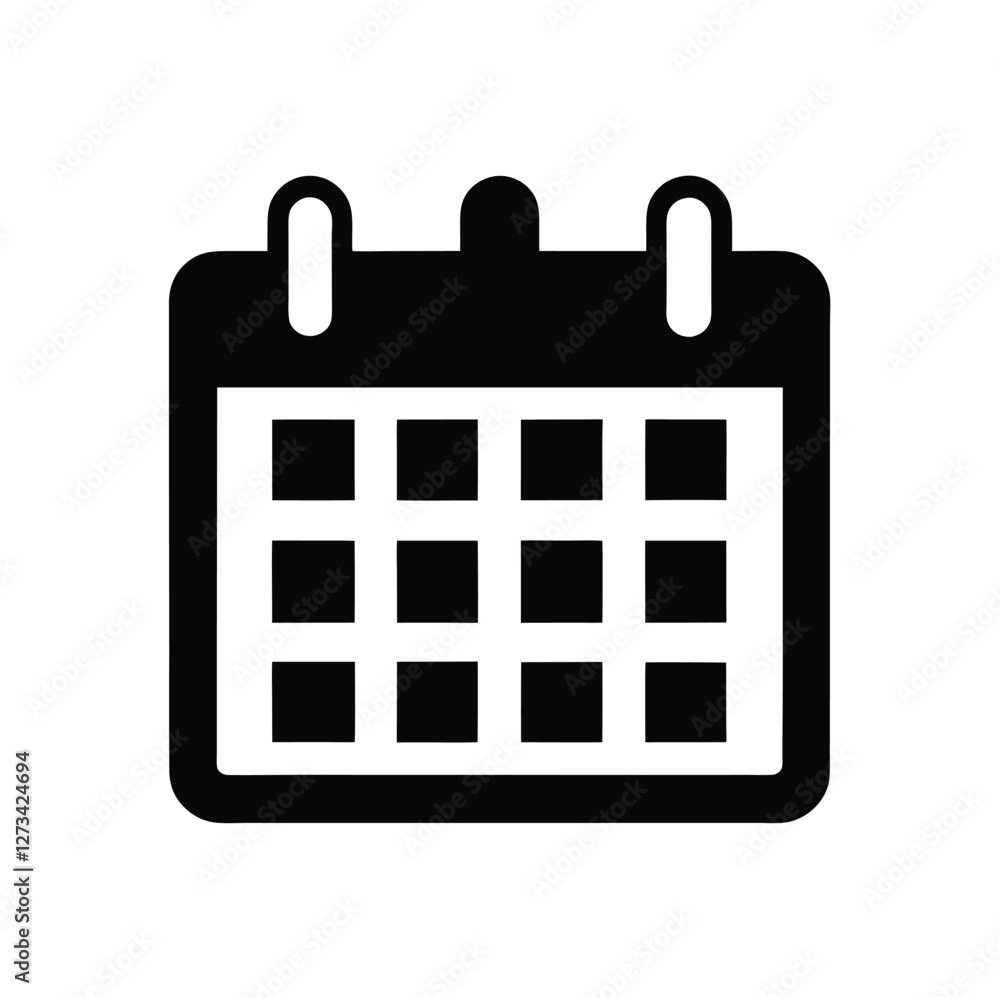Calendar icon. Schedule symbol. Calendar planner icon. Reminder organizer event sign. Vector illustration Calendar icon. Schedule symbol. Calendar planner icon. Reminder organizer event sign. Vector illustration