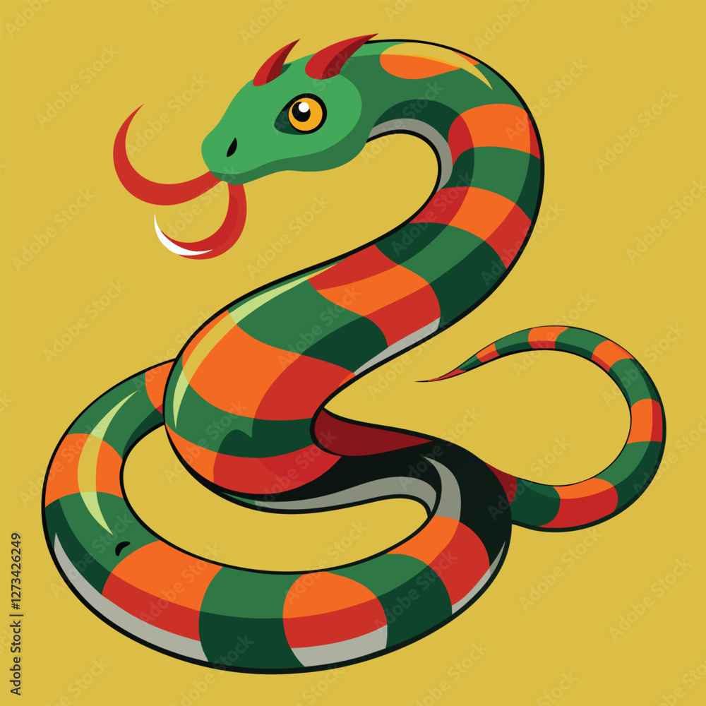 Naklejka premium snake vector