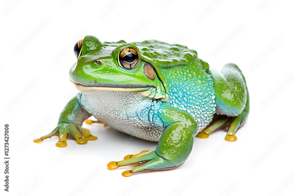 Fototapeta premium African bullfrog, isolated on white background