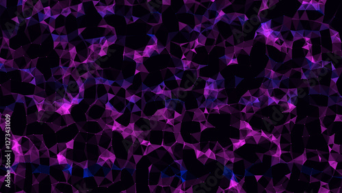 Glowing colors top wave with motion dots and lines. Abstract vector digital background. Concept connection big data. Futuristic technology backdrop.