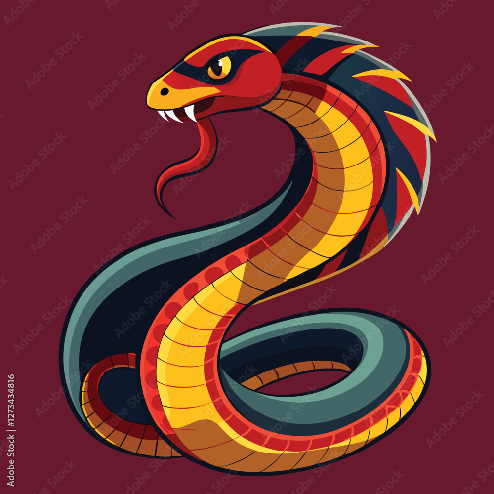 Naklejka premium snake vector