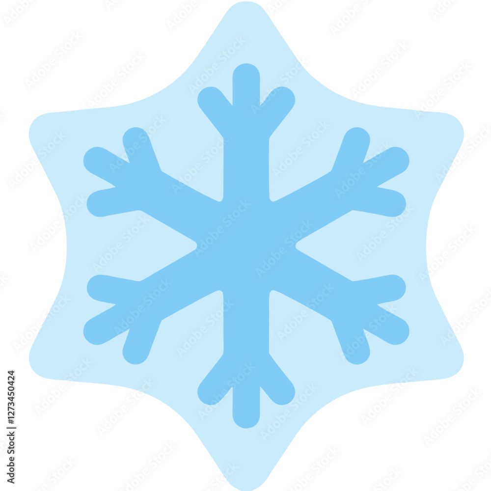 vector illustration of a snowflake