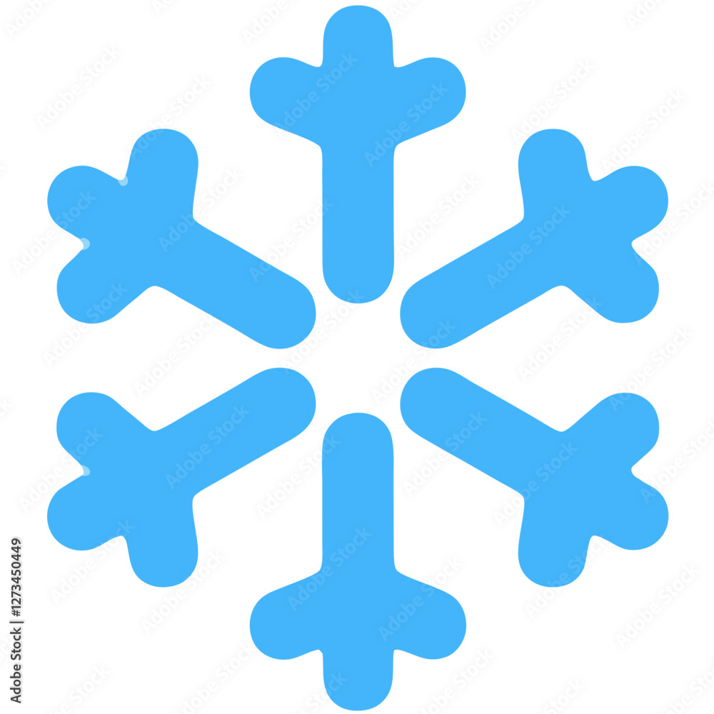 Obraz premium snow vector illustration blue