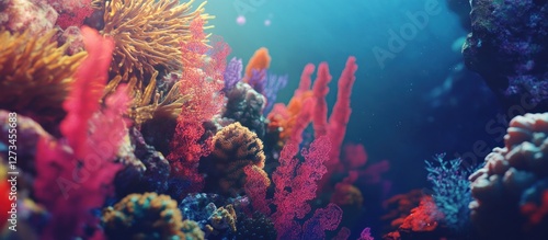 Wallpaper Mural Vibrant Coral Reef Underwater Paradise: A Colorful Ecosystem Torontodigital.ca