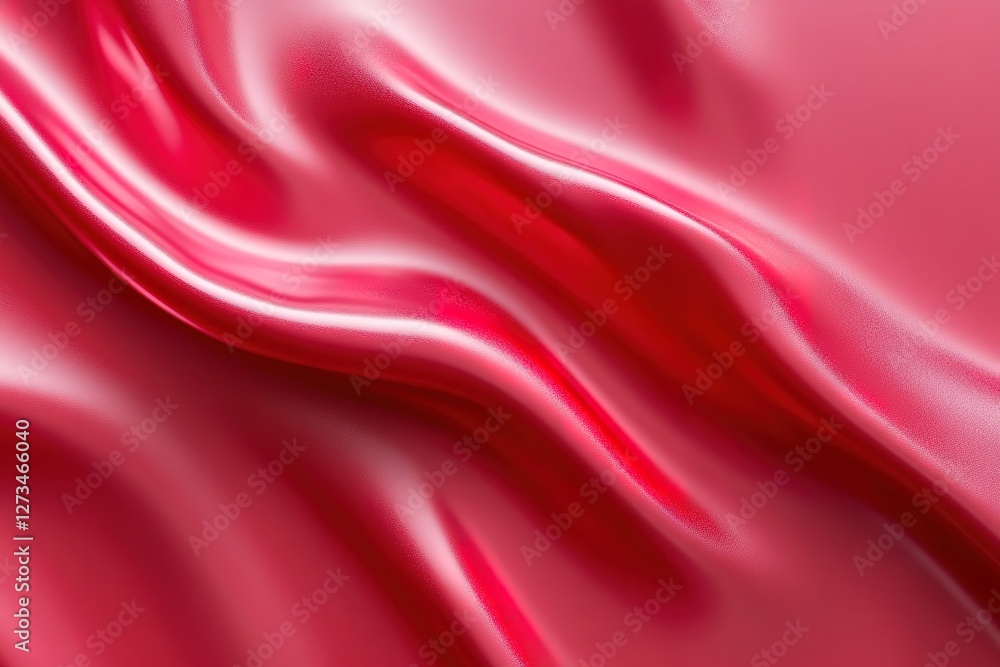 Obraz premium Radiant Red and Pink Gradient Background: Shimmering, Shiny Texture Perfect for Website Banners, Social Media Posts, Presentations, and Branding Designs. This vibrant, glossy backdrop adds a touch of 