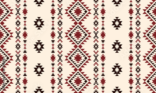 Southwest Aztec geometric Native American Mexican Navajo tribal ethnic boho indian texture ornament seamless pattern fabric colorful design vector for woven textile printing blanket rug carpet fashion