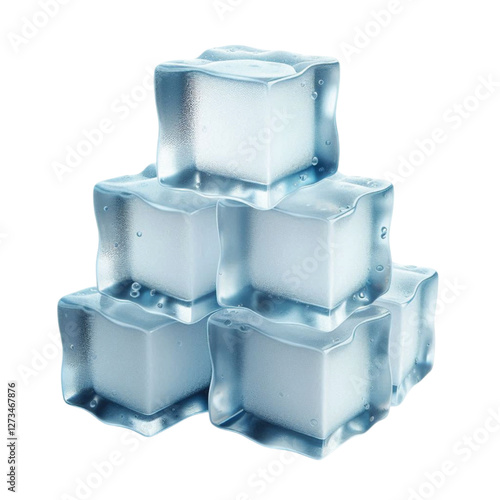 ice cube isolated on white