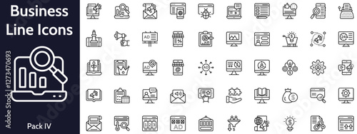 Web and Marketing Linear Icons 