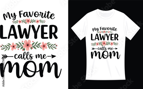 My Favorite People Call Me Mom Shirts Women Mama T-Shirt Mom Graphic Tees Casual Mothers Gift Tops
