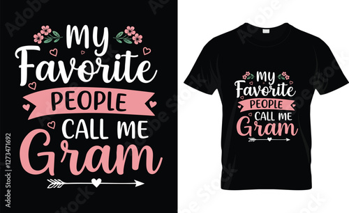 My Favorite People Call Me Mom Shirts Women Mama T-Shirt Mom Graphic Tees Casual Mothers Gift Tops