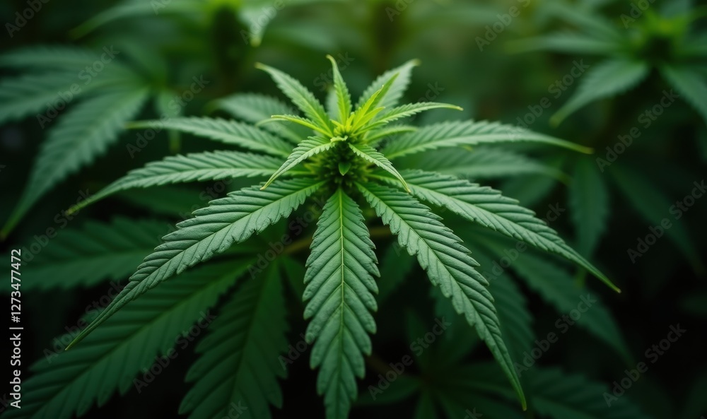 A close-up of vibrant cannabis leaves showcasing lush greenery, perfect for illustrating topics in agriculture, wellness, and the cannabis industry. A close-up of vibrant cannabis leaves showcasing lush greenery, perfect for illustrating topics in agriculture, wellness, and the cannabis industry.
