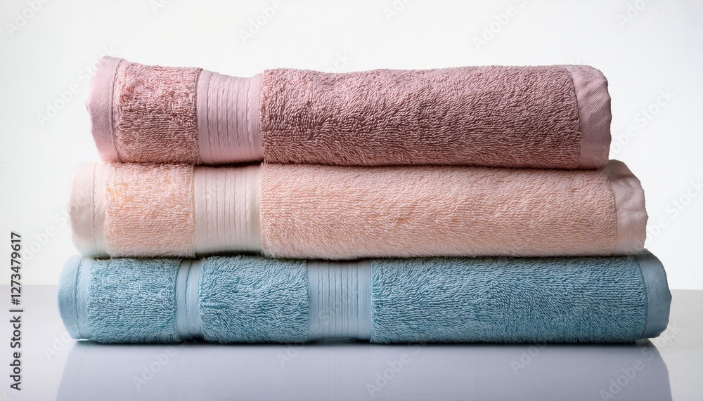 stack of colorful towels stack of colorful towels