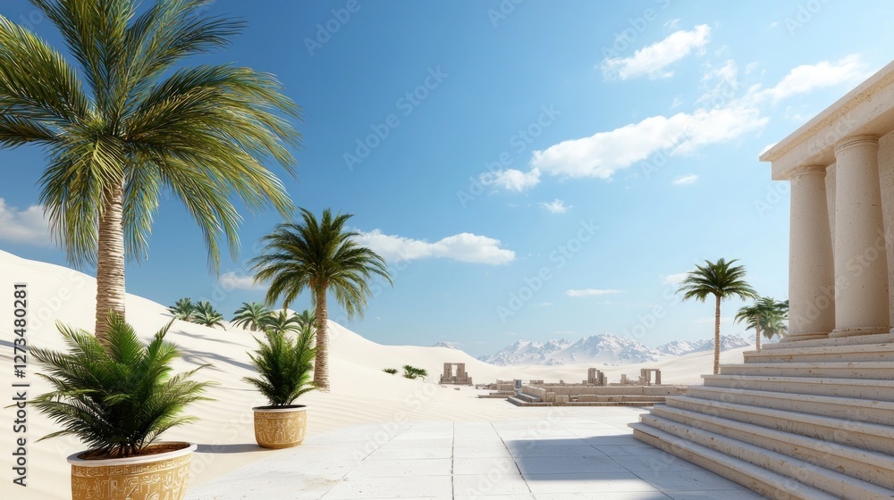 Fototapeta premium Ancient Desert Temple