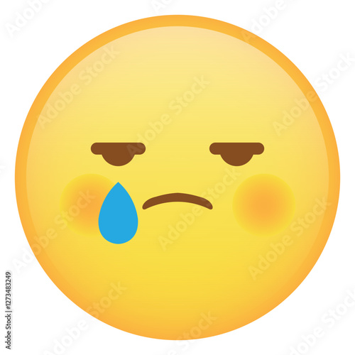 Sad With Shy Face Emoji