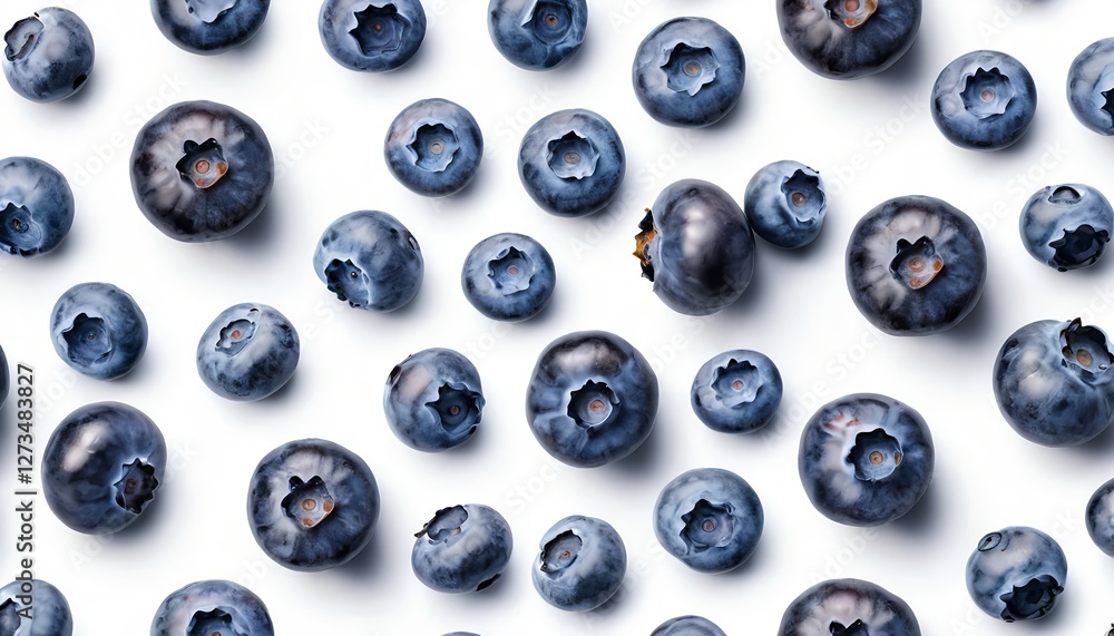Blueberry Pattern, Fresh Blueberries Background Blueberry Pattern, Fresh Blueberries Background