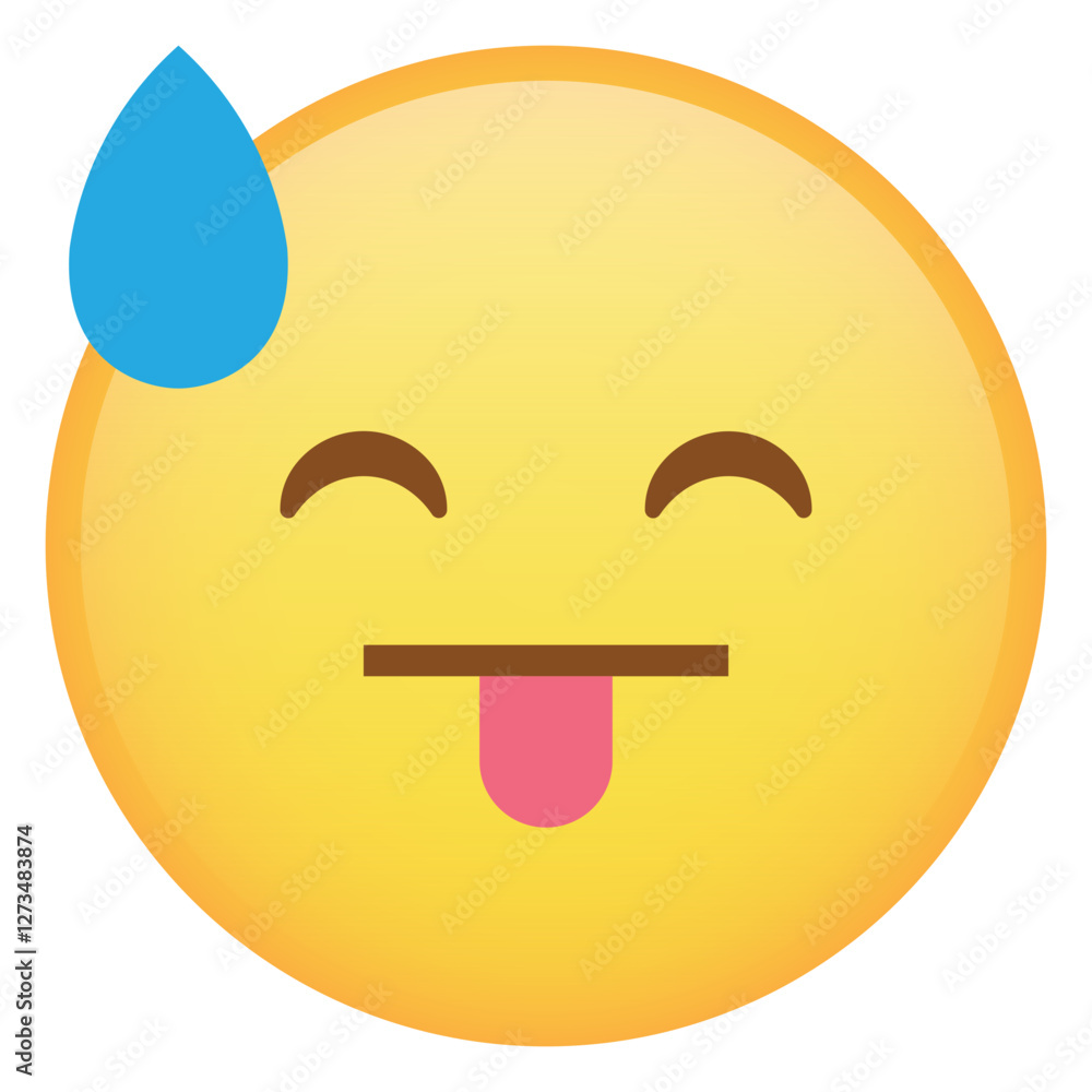 Tongue With Sweat Face Emoji Tongue With Sweat Face Emoji
