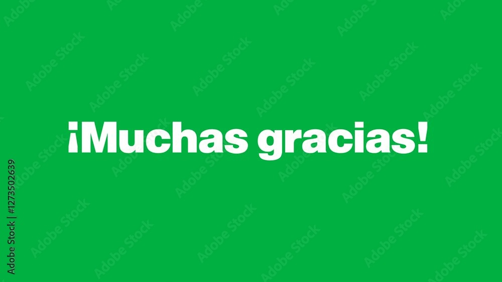 Thank you in spanish green screen Thank you in spanish green screen