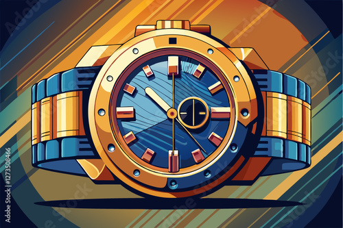 vector of wrist watch