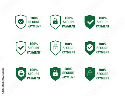 Secure Payment Badges. 100 Percent Secure Payment for Product Purchase.