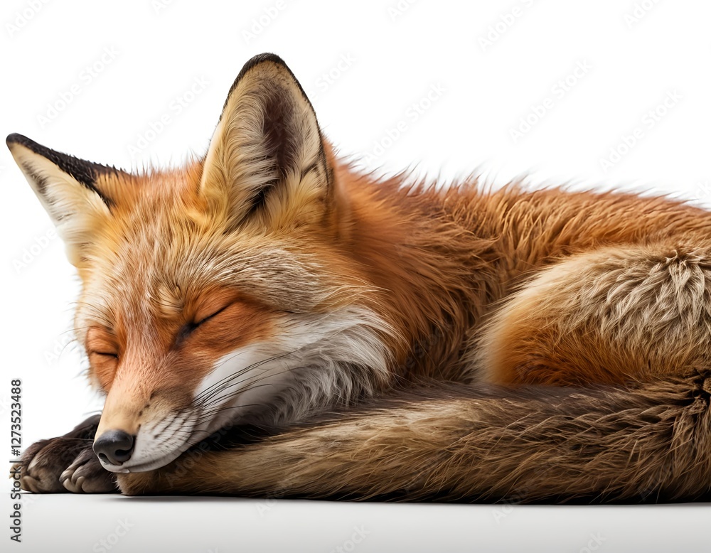 Fototapeta premium Sleeping Red Fox