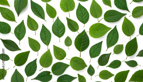 Wallpaper Mural Green Leaf Pattern Torontodigital.ca