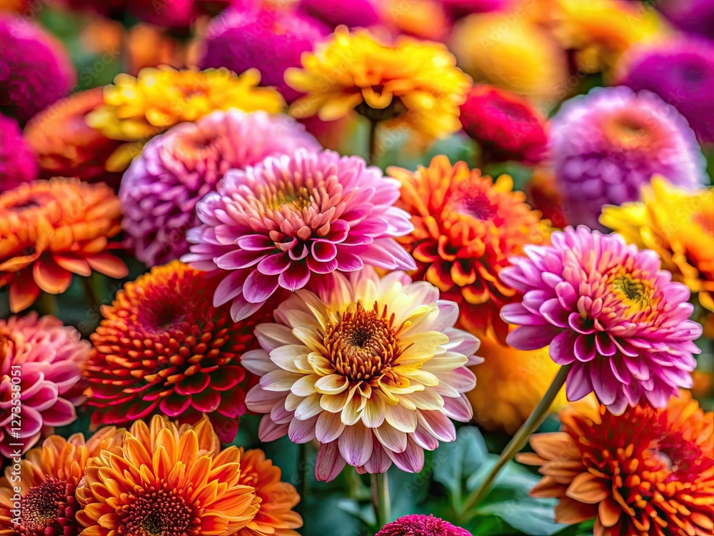 Fototapeta premium Elevate your brand with breathtaking chrysanthemum product photography. Perfect for e-commerce and stunning visuals.