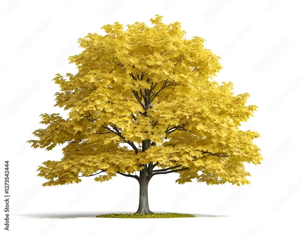 Fototapeta premium Golden Autumn Maple Tree