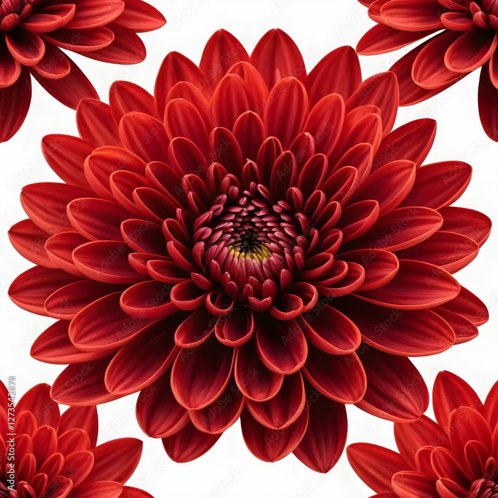 Red Dahlia Flower Close-up Red Dahlia Flower Close-up