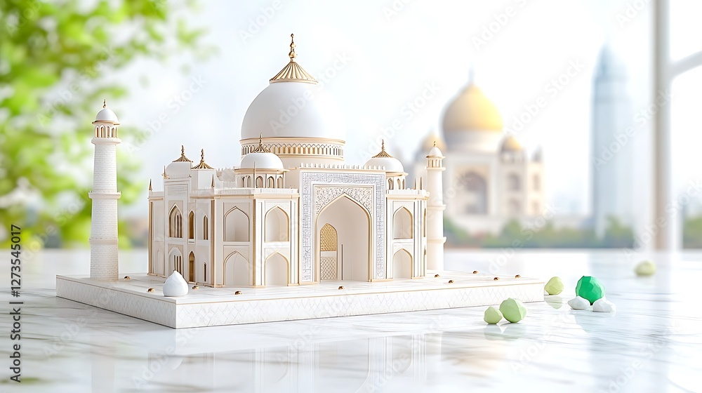 Fototapeta premium Taj mahal art design studio