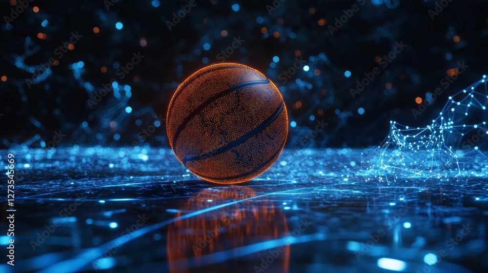 digital light basketball background digital light basketball background