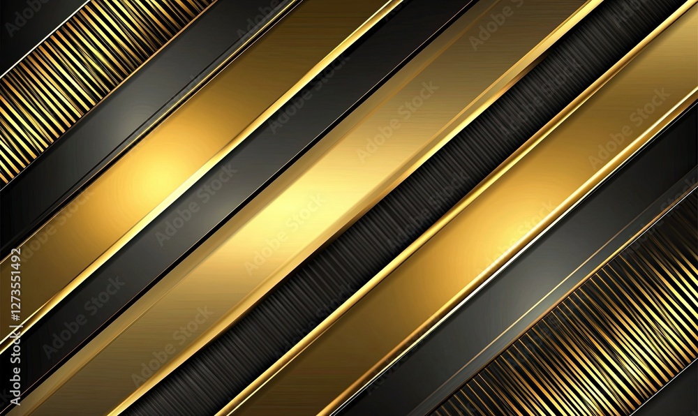 A golden metallic texture background with diagonal stripes of light and dark yellow, creating an elegant and luxurious look A golden metallic texture background with diagonal stripes of light and dark yellow, creating an elegant and luxurious look