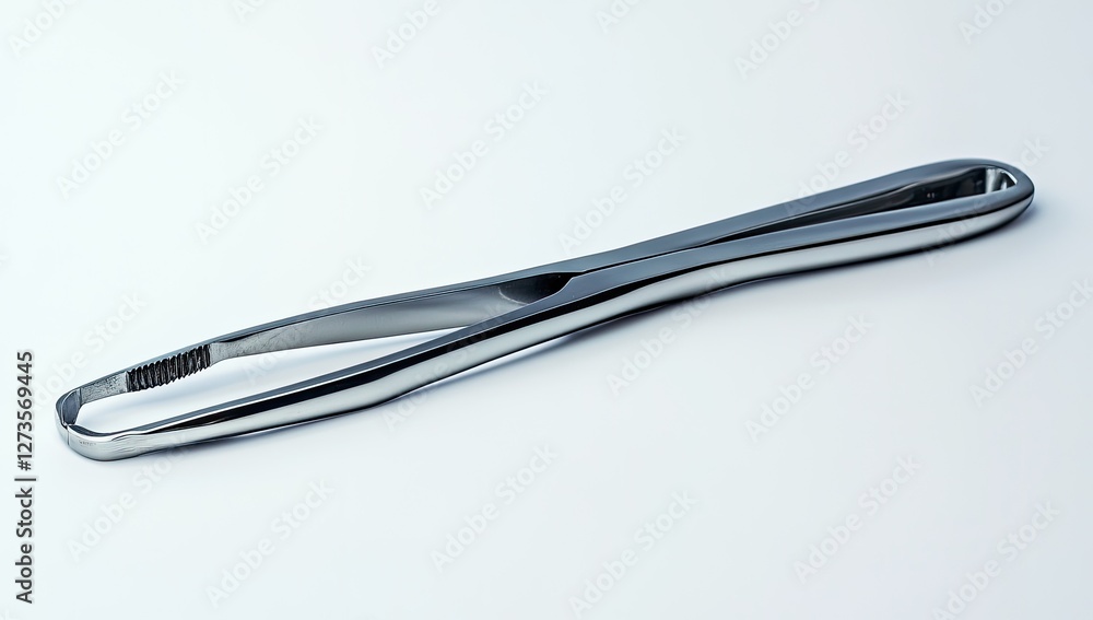 Medical surgical clamp on white background Medical surgical clamp on white background