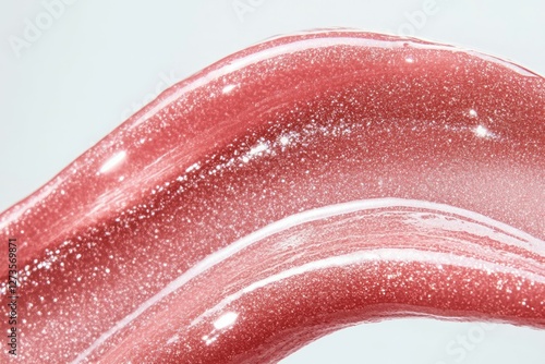 Wallpaper Mural Photo of Fresh lip gloss smear of bright pink color. Detailed photo textured background Torontodigital.ca