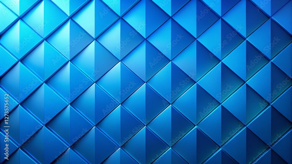 Bright Blue Rhombus Background with Copy Space - Abstract Geometric Design Bright Blue Rhombus Background with Copy Space - Abstract Geometric Design
