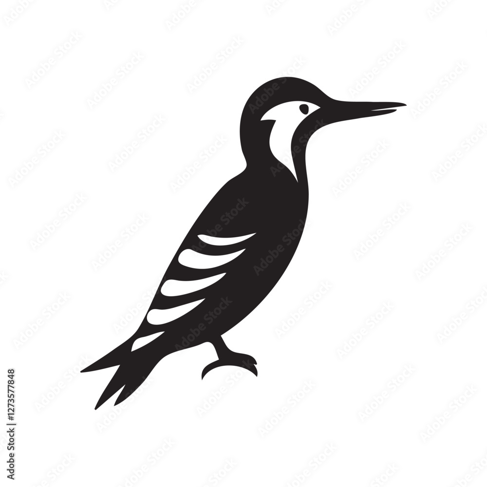 Obraz premium Woodpecker icon vector illustration