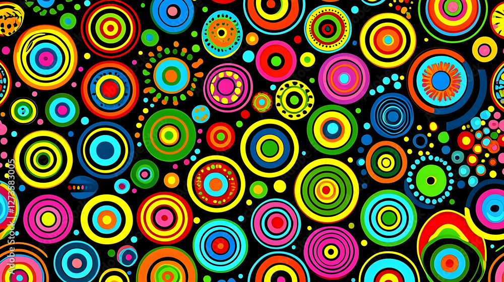 Abstract colorful circles pattern background Abstract colorful circles pattern background