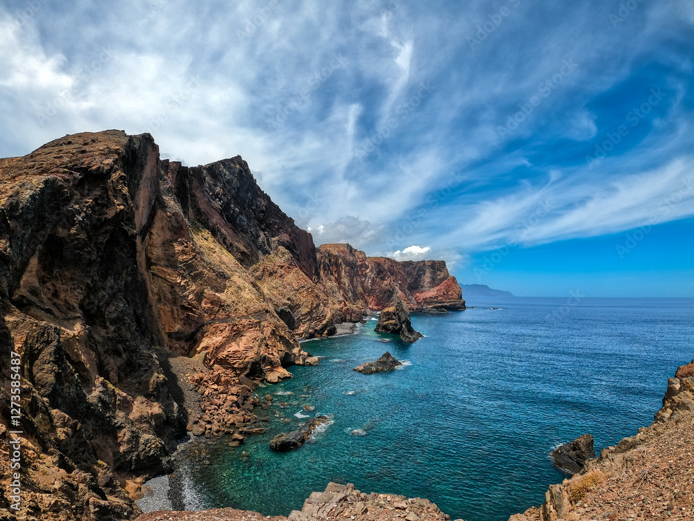 Dramatische Steilküste von Madeira, Ponta de São Lourenço Dramatische Steilküste von Madeira, Ponta de São Lourenço