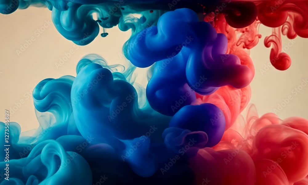 A vibrant swirl of blue and red colors, resembling abstract fluid art. A vibrant swirl of blue and red colors, resembling abstract fluid art.