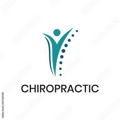 Chiropractic logo design vector icon