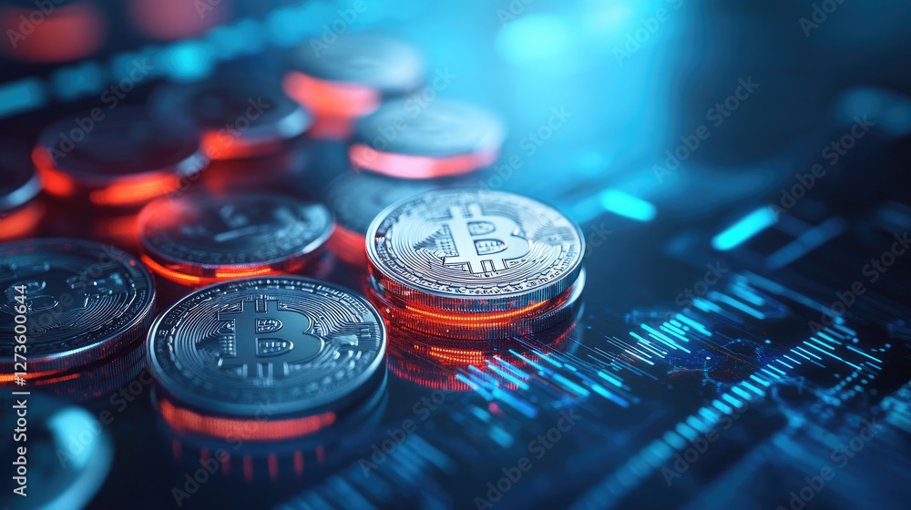 Time lapse growth of cryptocurrency coins with glowing upward graph lines in a futuristic environment showcasing digital asset trends Time lapse growth of cryptocurrency coins with glowing upward graph lines in a futuristic environment showcasing digital asset trends
