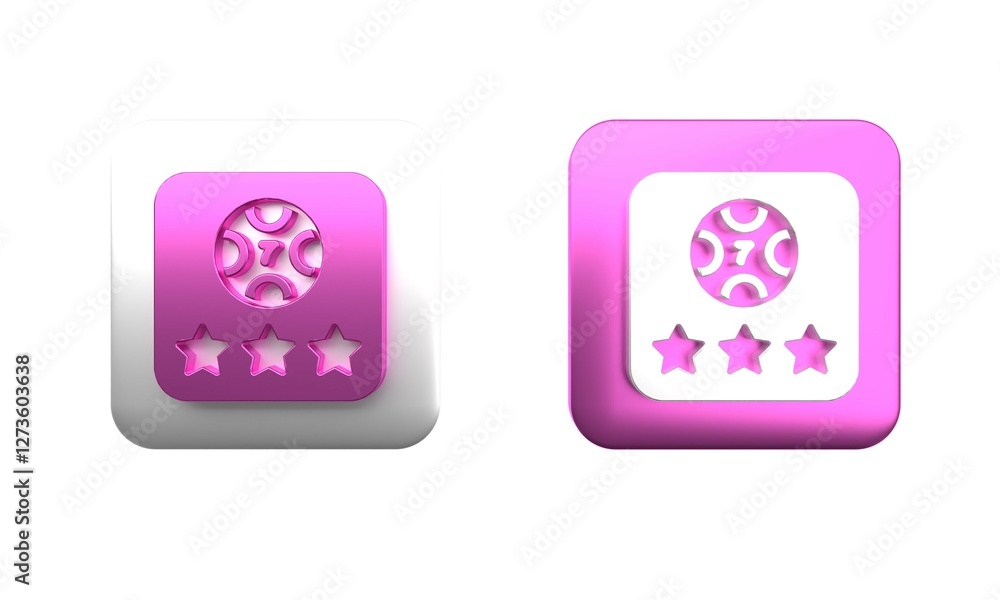 Colorful Online poker table game icon isolated on white background. Online casino. Square button. 3D render illustration Colorful Online poker table game icon isolated on white background. Online casino. Square button. 3D render illustration