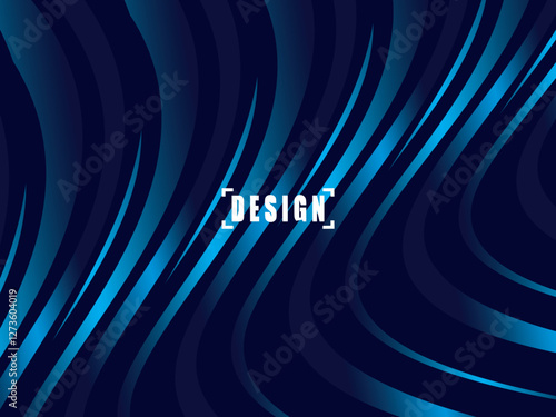 Digital technology futuristic blue background. Abstract futuristic wave lines background with blue light effect. Suitable for covers, posters, websites, brochures, flyers, banners, presentations, etc.