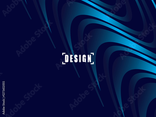 Digital technology futuristic blue background. Abstract futuristic wave lines background with blue light effect. Suitable for covers, posters, websites, brochures, flyers, banners, presentations, etc.