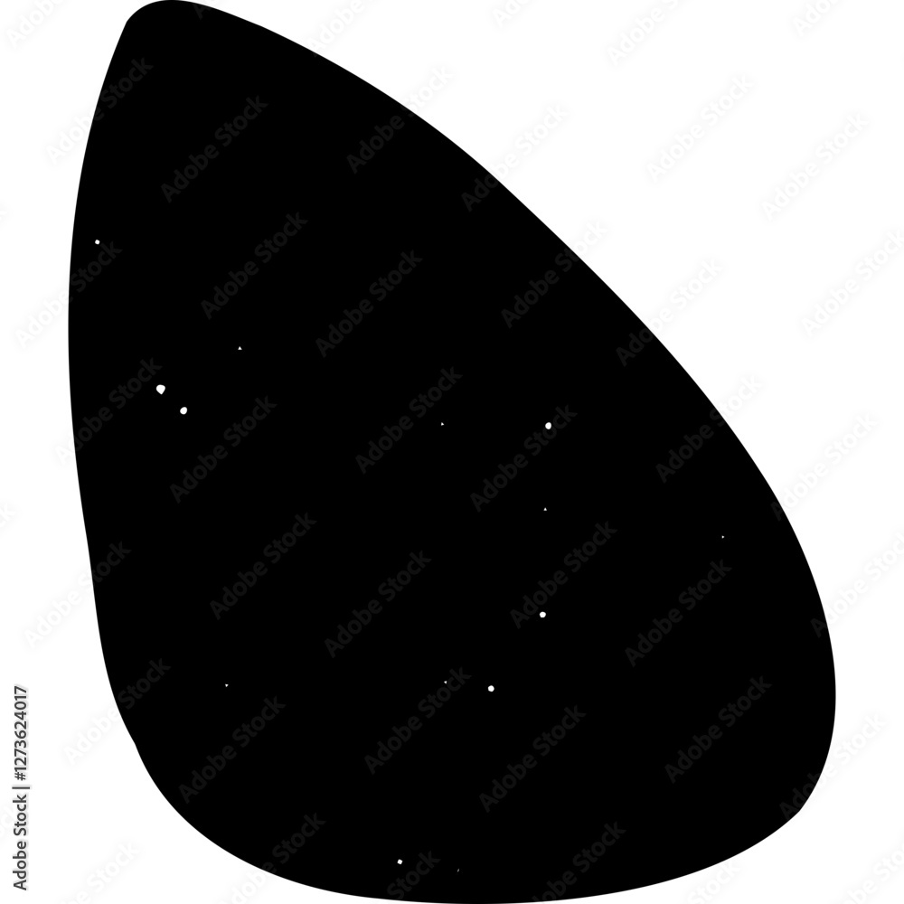 Grunge Matisse graphic design shape, 70s chalk drawing element, naive art ink hand drawn figure